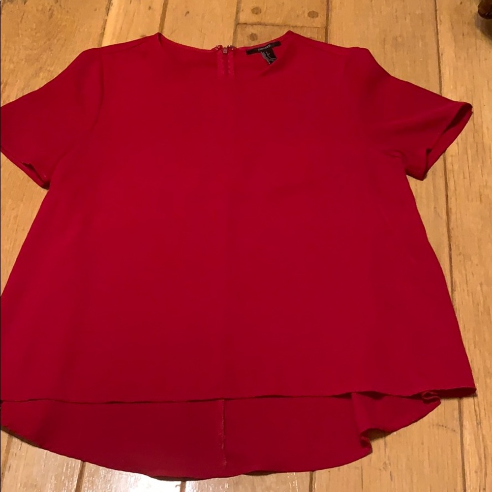 Red Forever 21 blouse